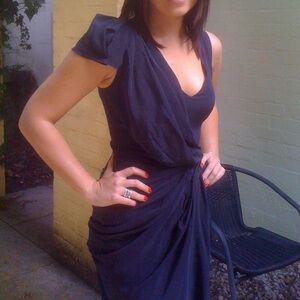 Prada Sz 38 Navy cocktail dress